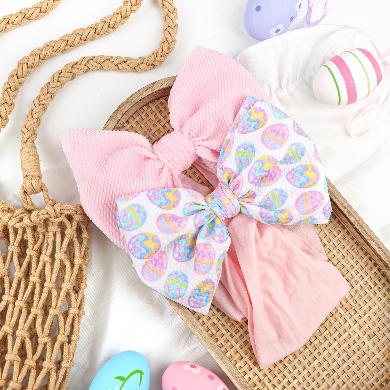 ONENINEDREAM Easter baby bows newborn fit ensuring gentle, secure wear