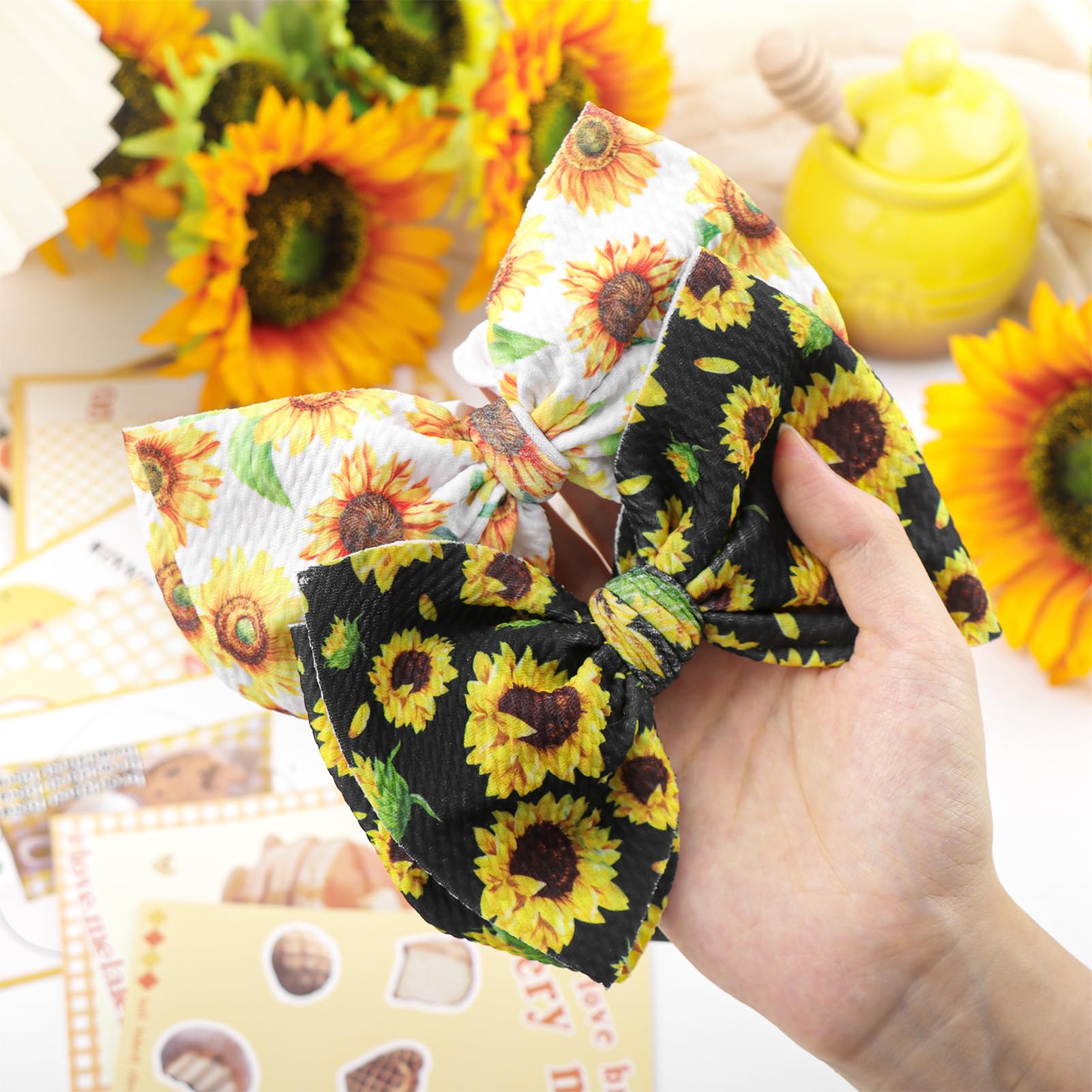 ONENINEDREAM sunny yellow bows enhance outfits without leaving marks