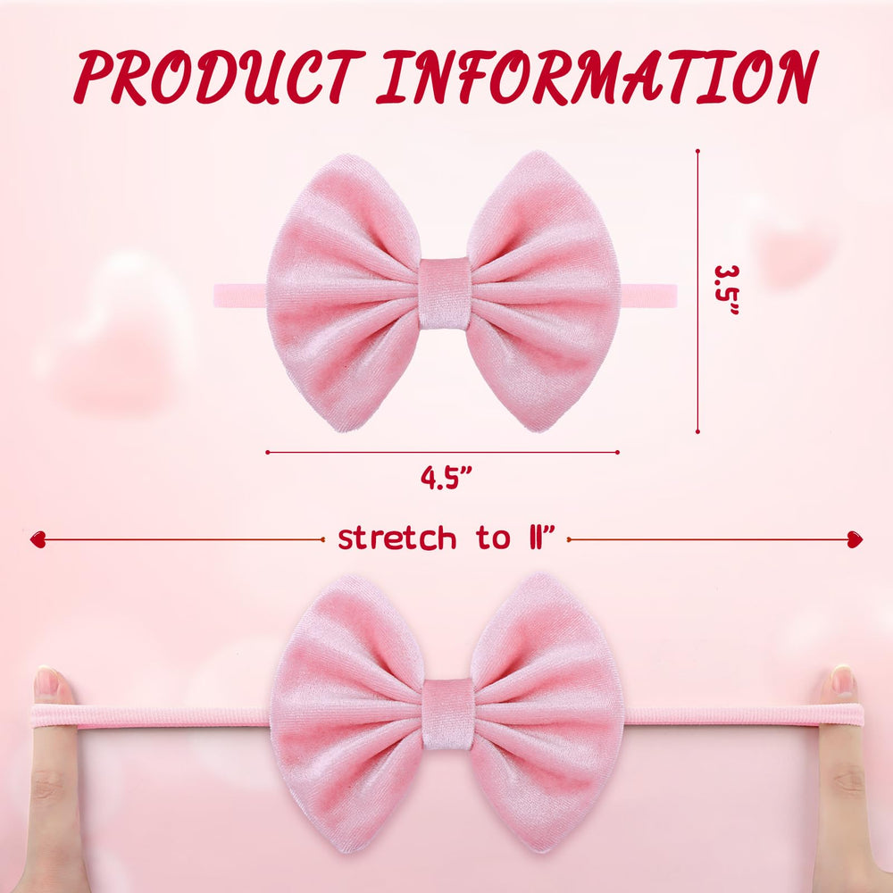 ONENINEDREAM headband closeup with velvet bow highlighting soft texture.