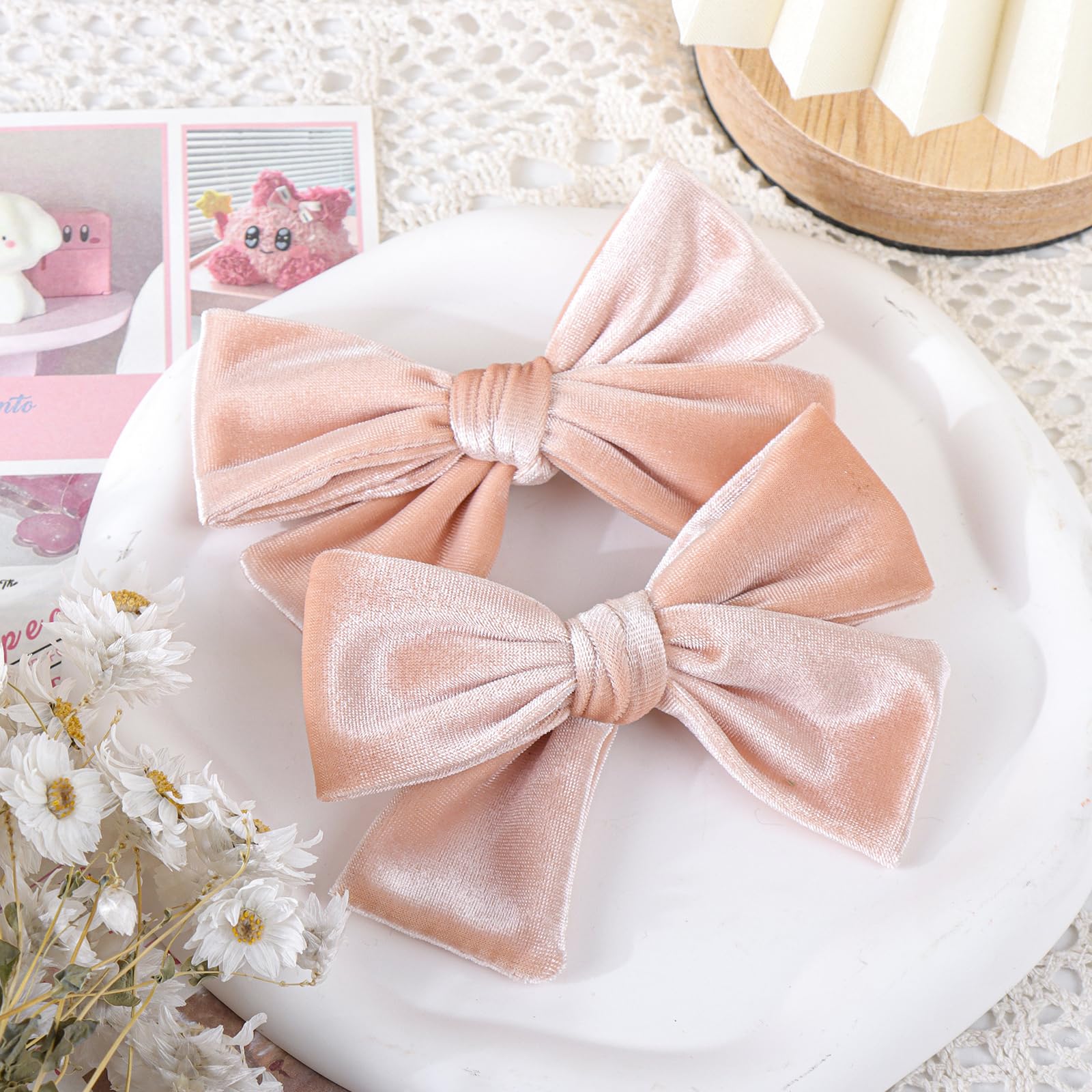 ONENINEDREAM kids hair accessory pink bow elevates little outfits
