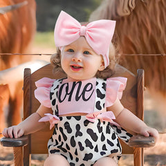 ONENINEDREAM soft waffle fabric bow provides gentle day-long wear for toddlers.