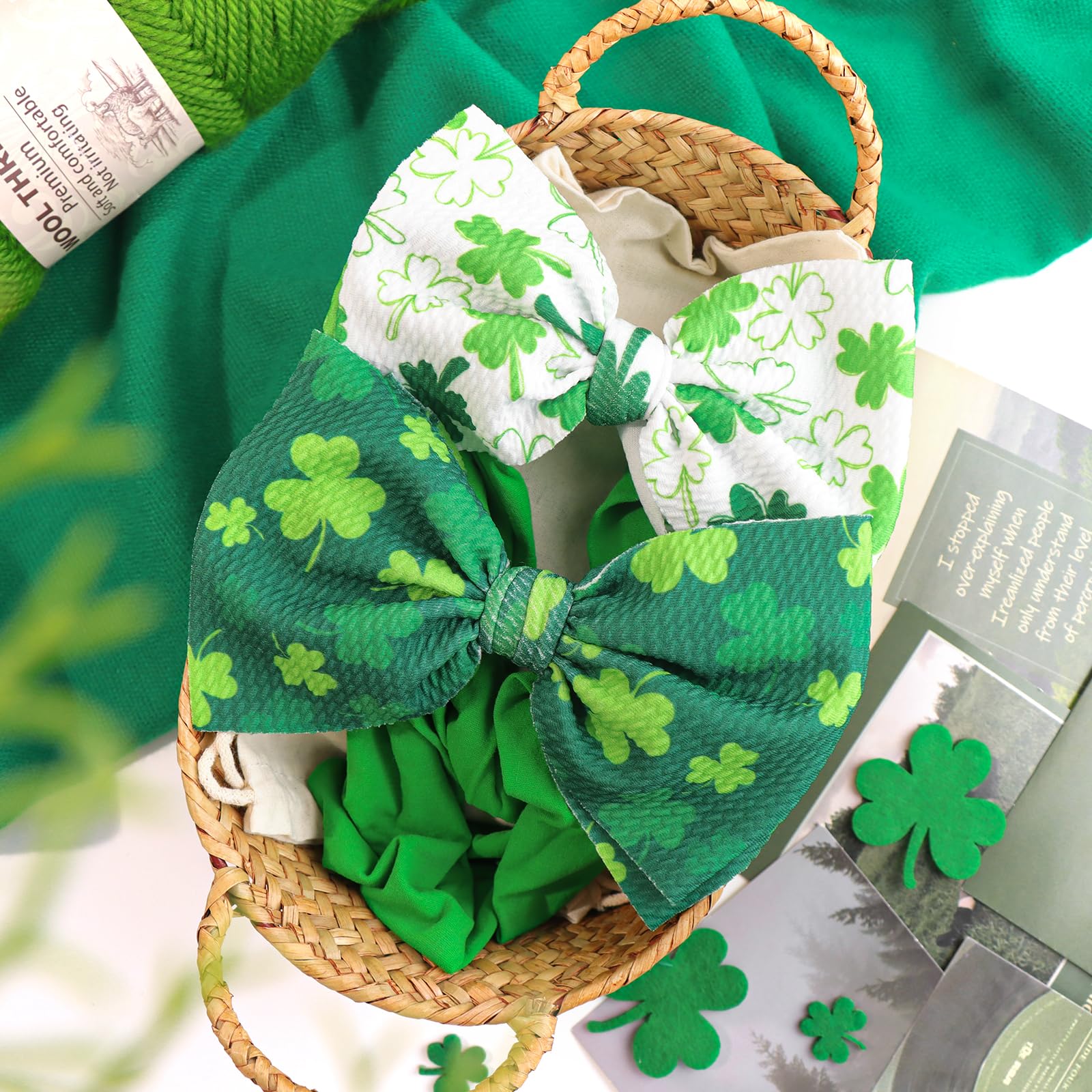 ONENINEDREAM St Patrick's headband used as a photo prop for holiday shoots