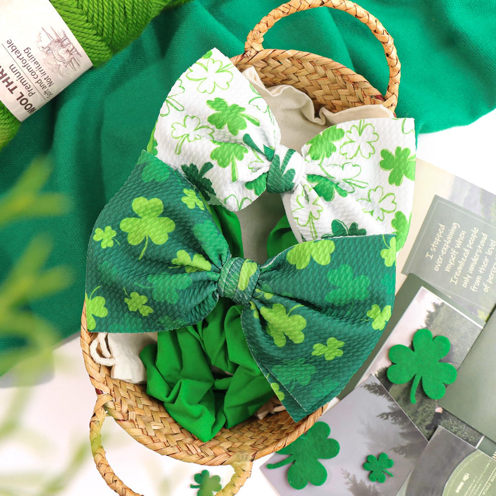 ONENINEDREAM St Patrick's headband used as a photo prop for holiday shoots