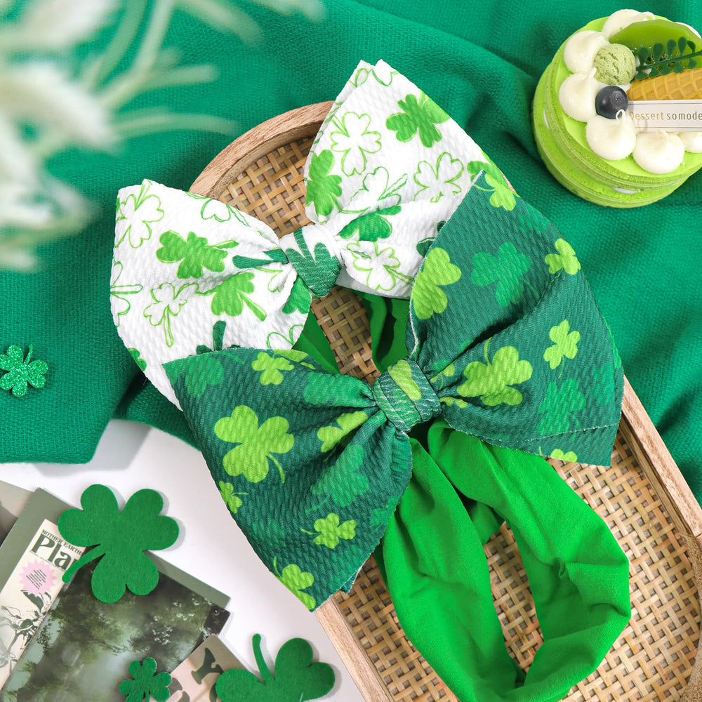 ONENINEDREAM St Patrick's headband in vibrant green adds seasonal charm