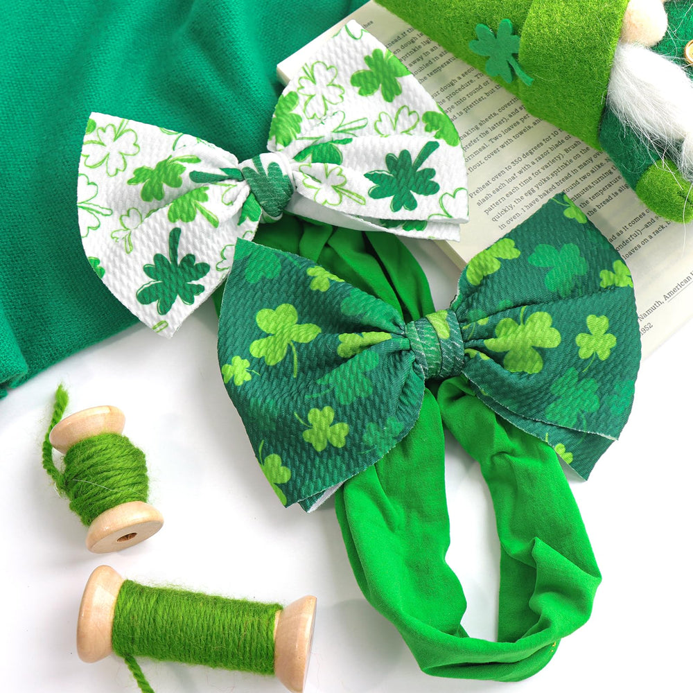 ONENINEDREAM St Patrick's headband soft nylon wrap emphasizes lightweight wearability