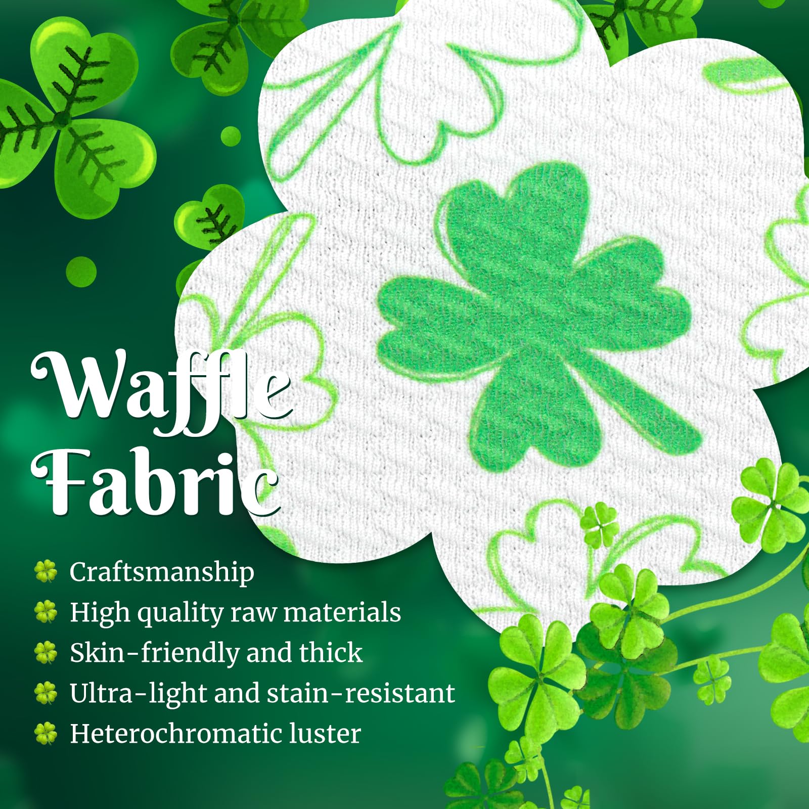 ONENINEDREAM St Patrick's headband with shamrock pattern enhances festive look