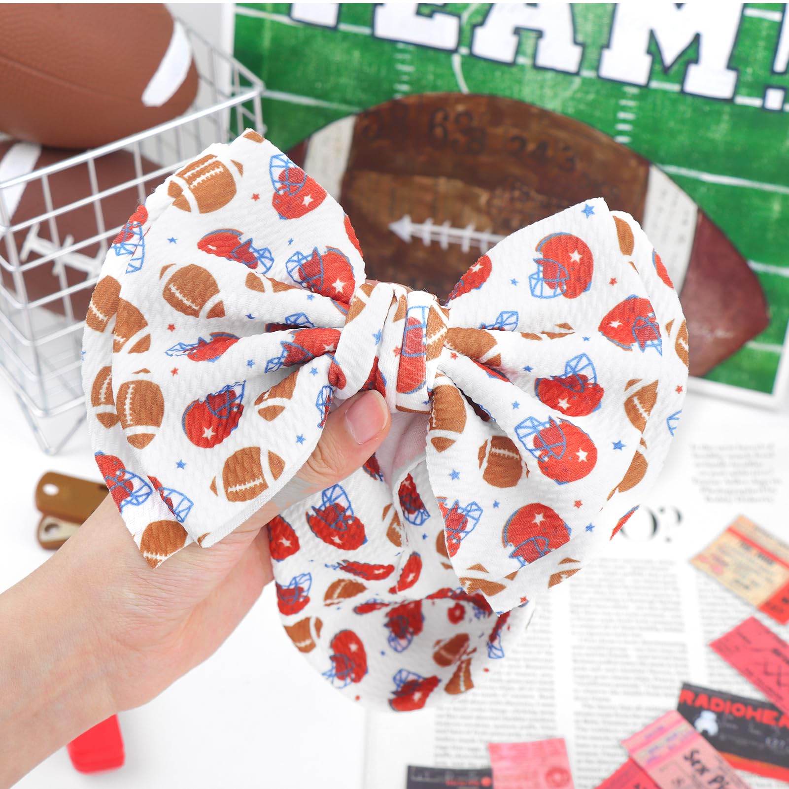 ONENINEDREAM super bowl-themed headband for celebrations and photos
