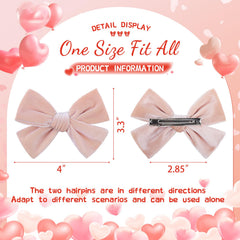 ONENINEDREAM valentines bow on hair showcases cute accessory for party outfits