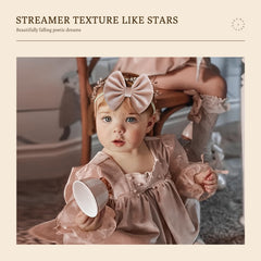 ONENINEDREAM velvet baby bows headband black adds chic contrast for photos and play