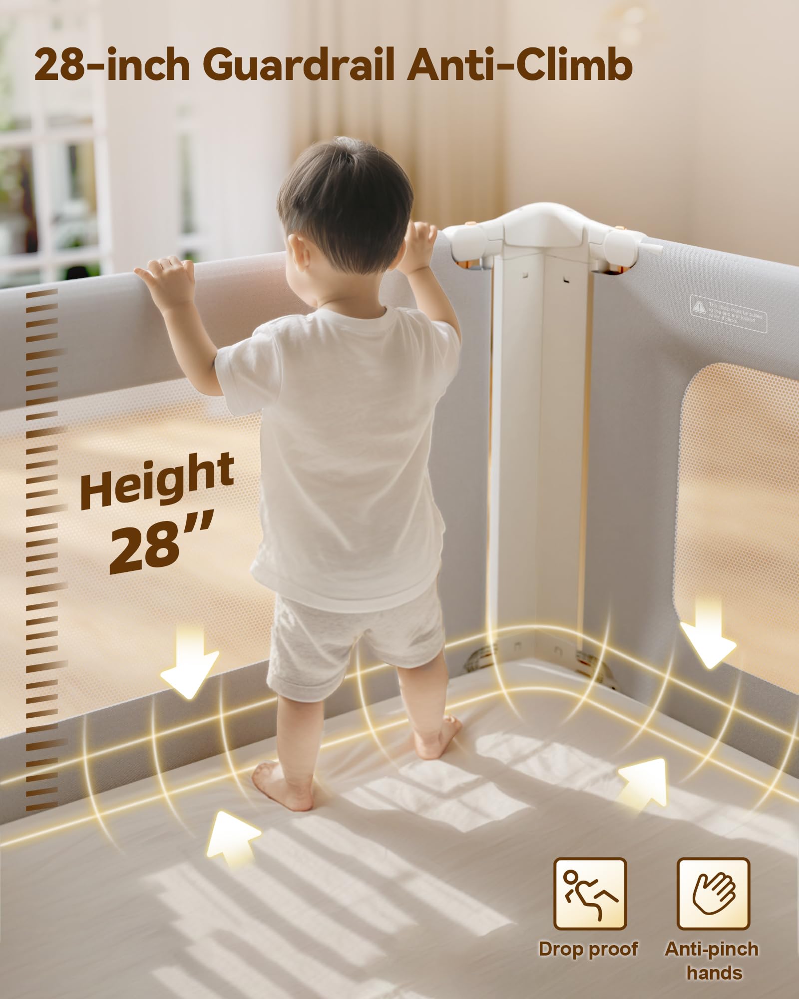 ONEYA BABY anti-shake caps minimize wobble for stable night protection.