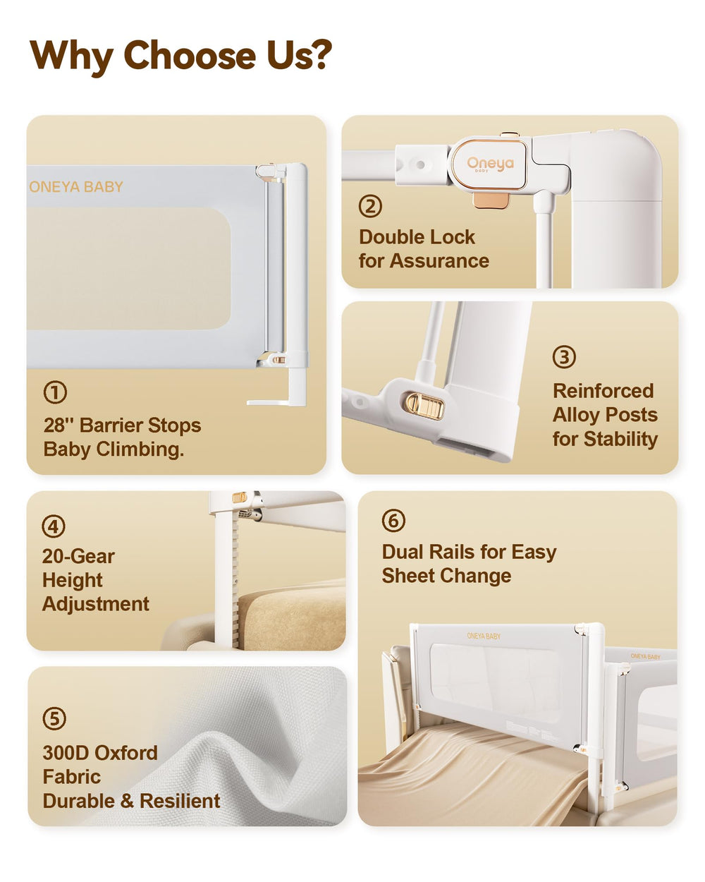 ONEYA BABY breathable mesh padding keeps an eye on baby while staying comfortable.