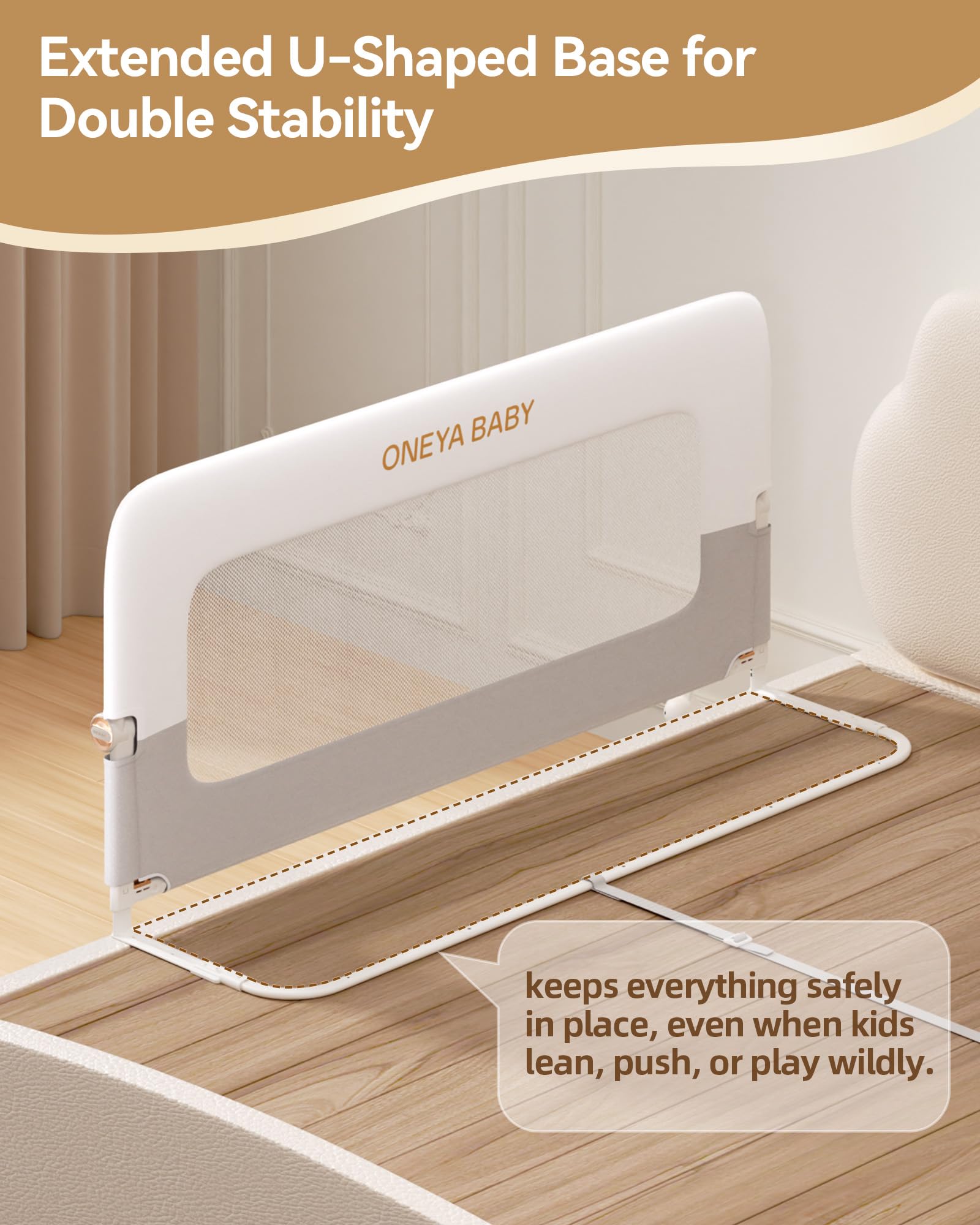 ONEYA BABY removable cover enables gentle touch and easy cleaning.