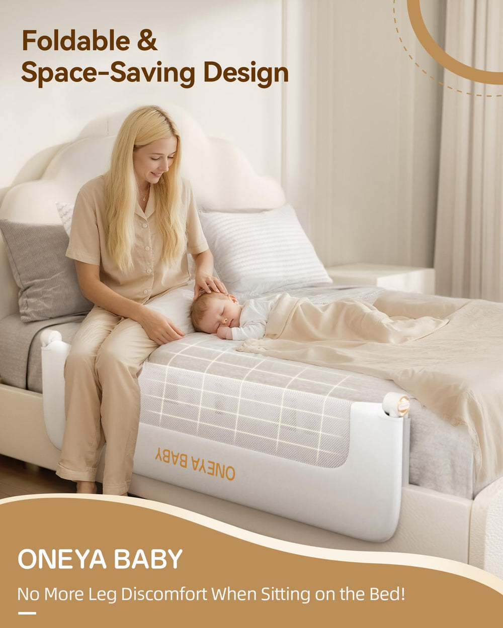 ONEYA BABY swing-down design provides convenient access.