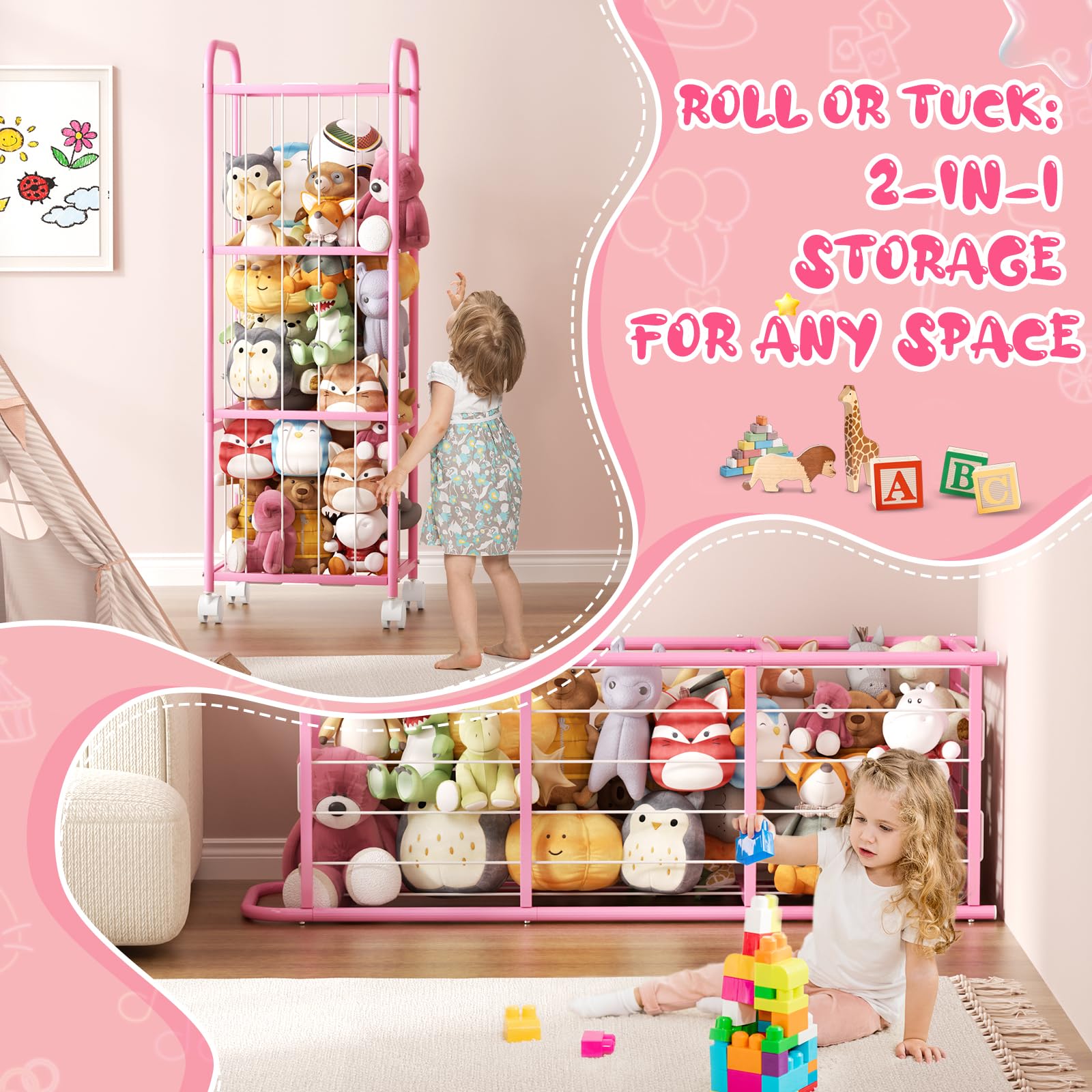 Oneyus heavy-duty frame supports active kids with see-all mesh for easy access.