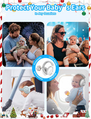 ONITOON Baby Ear Muffs soft ear cushions offer comfortable shielding.