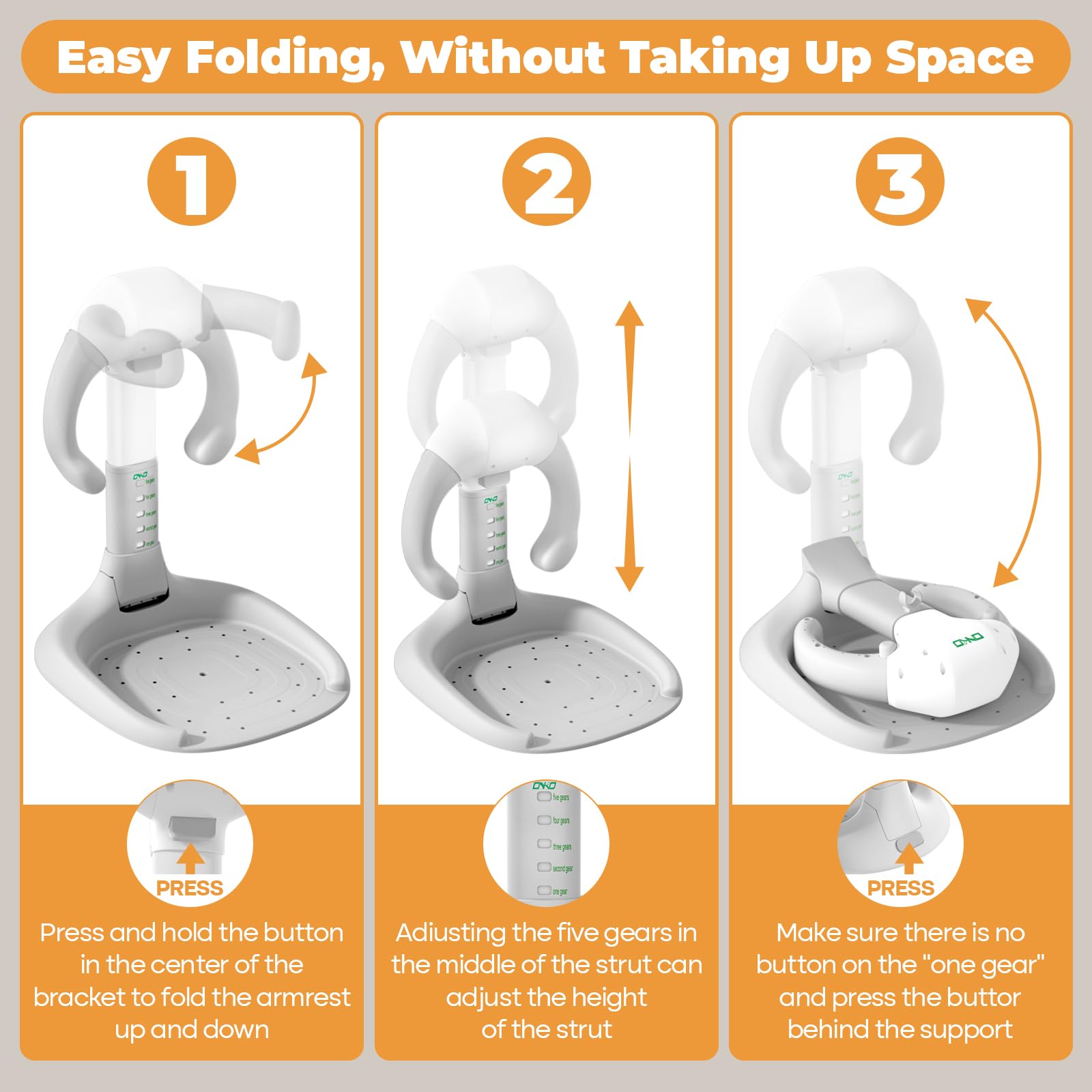 ONKO travel-friendly stand folds for car trips