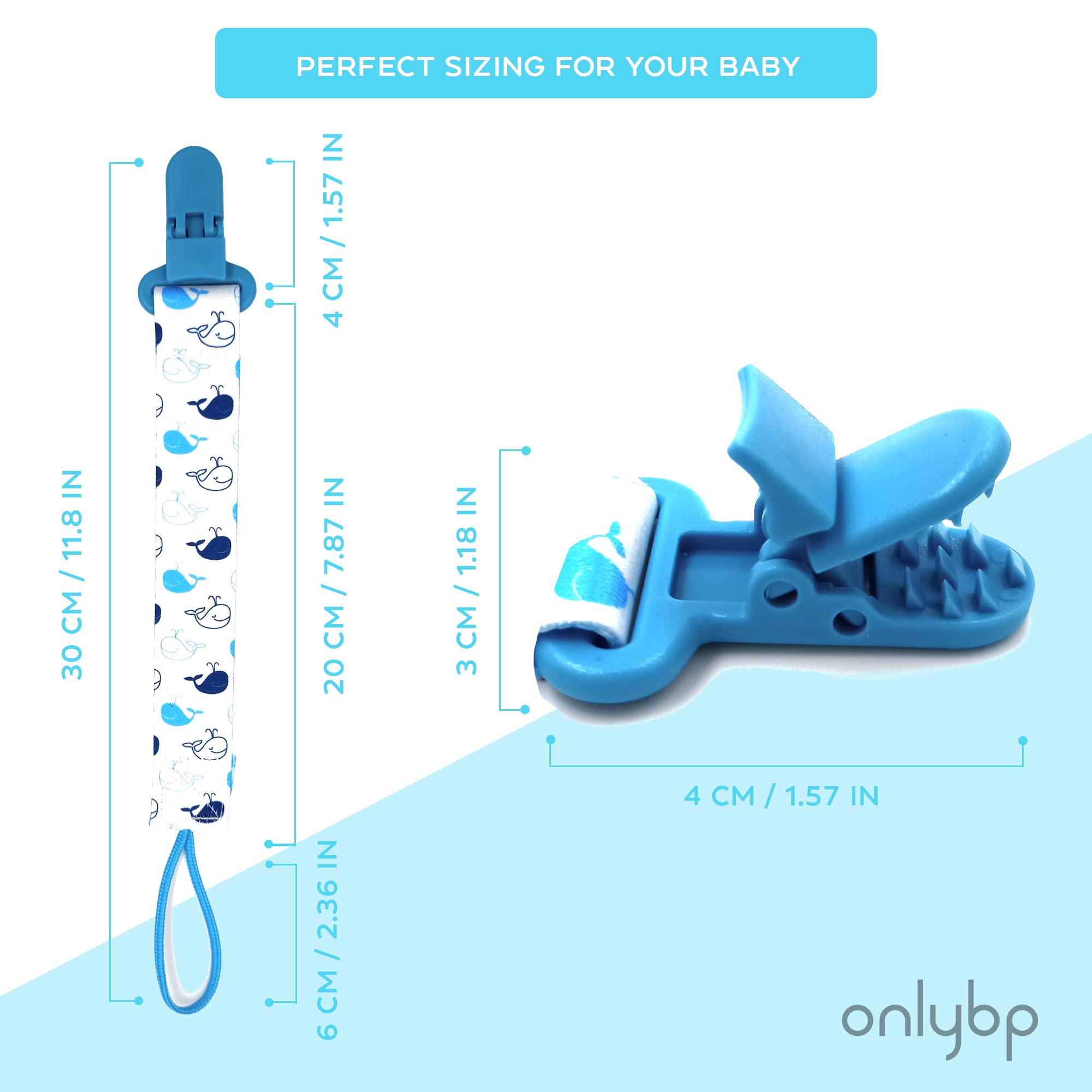 OnlyBP Set 6 easy-on clothing clip for quick daily use.