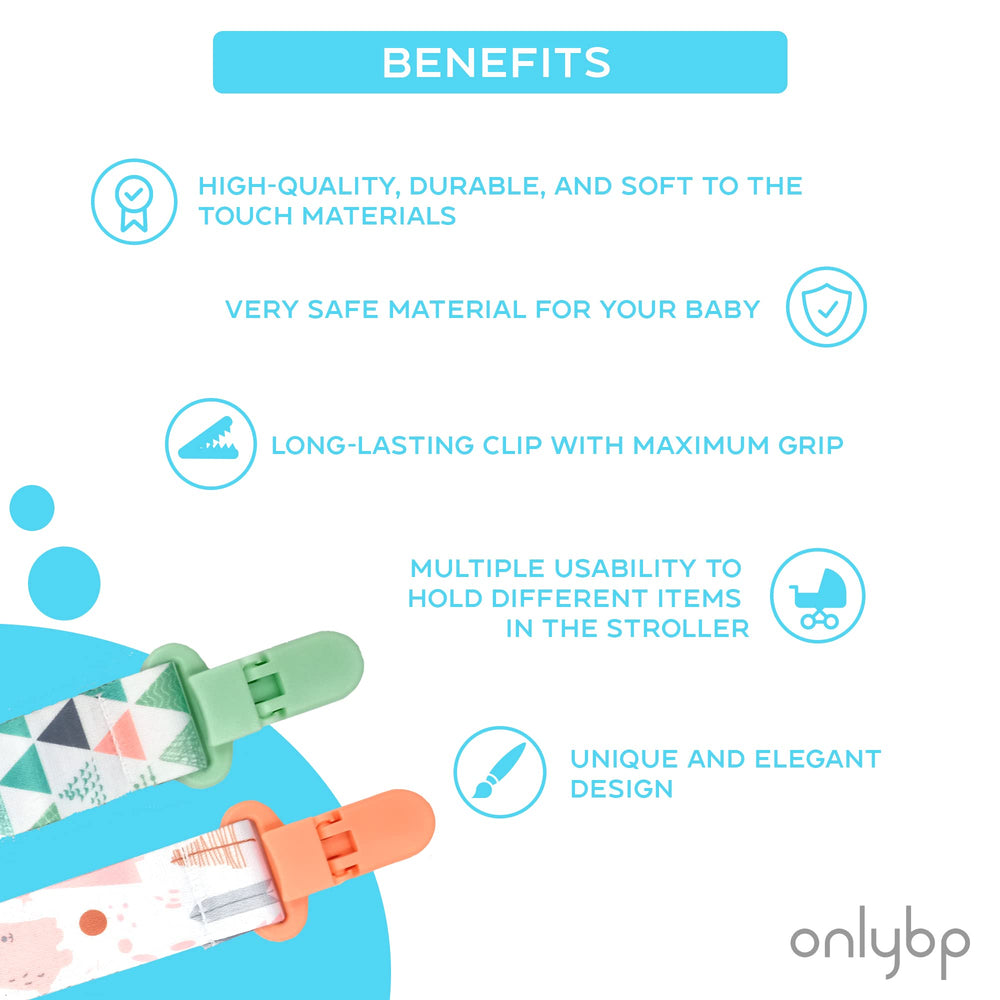 OnlyBP Set 6 teether attachment demonstrates versatile use with toys.