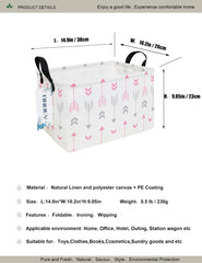ONOEV collapsible basket with side handles, easy transport for toys or books.
