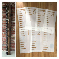 Onwon 7-feet growth chart stencil for reusable templates and multiple rulers