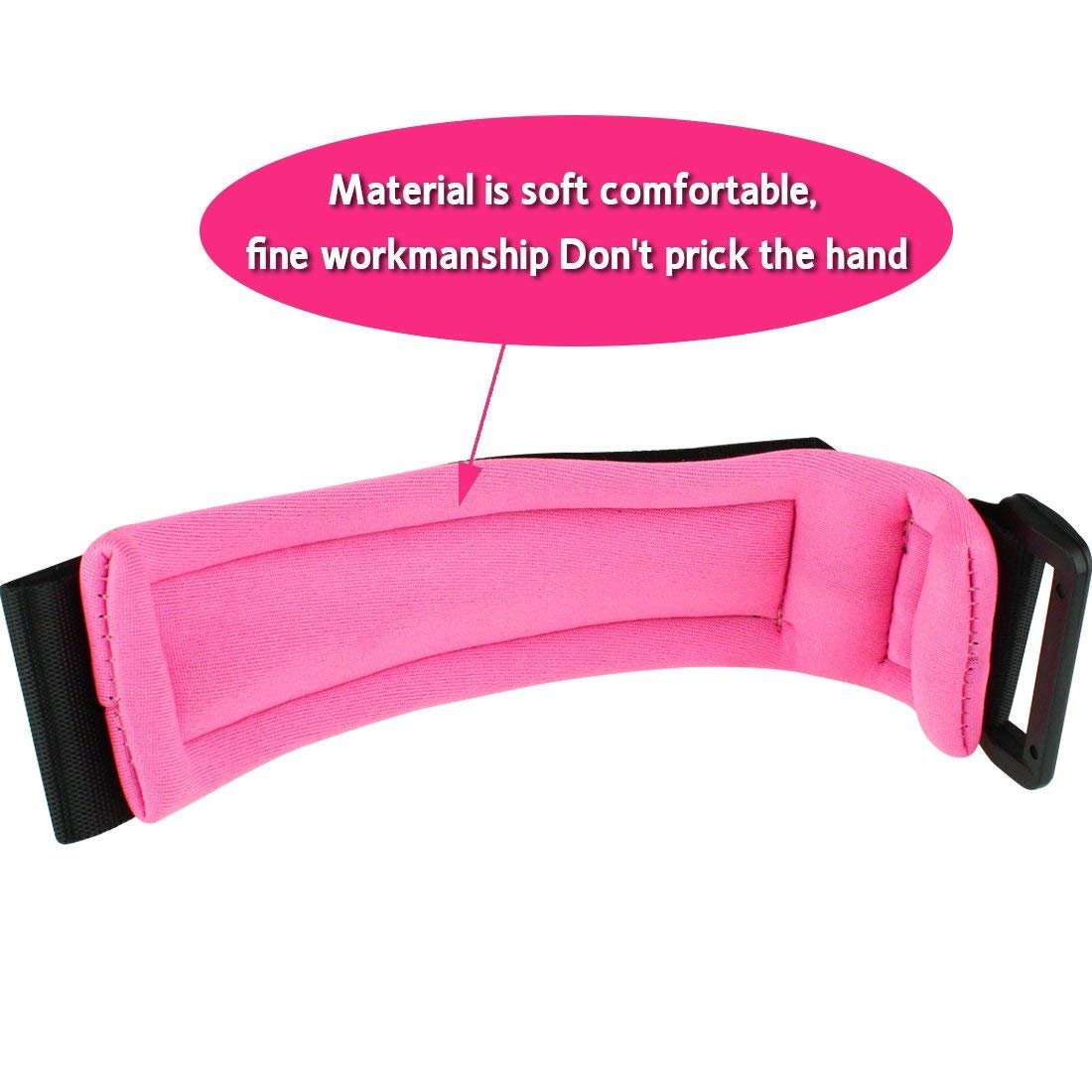 Onwon pink stroller-attachment illustrates hands-free shopping moments.