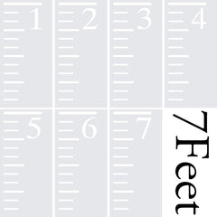 Onwon growth chart ruler wall display showing milestones in a playful, easy-to-read layout