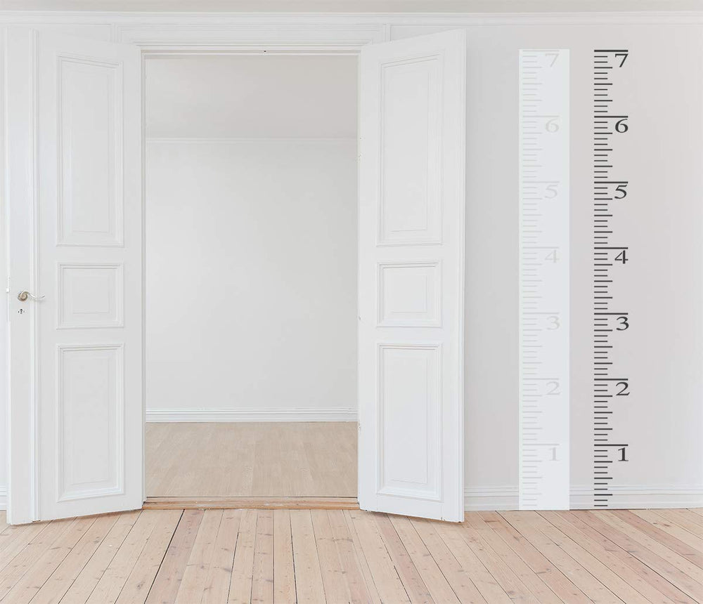 Onwon growth chart stencil on wood for DIY height charts with precise edges