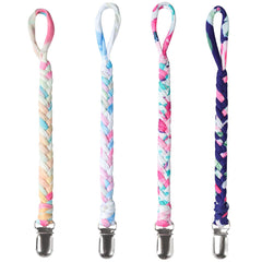 Onwon pacifier clip gray color keeps pacifier secure and off the floor.