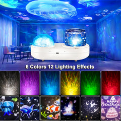 ONXE jellyfish projection pairs with dolphins theme for ocean exploration at home