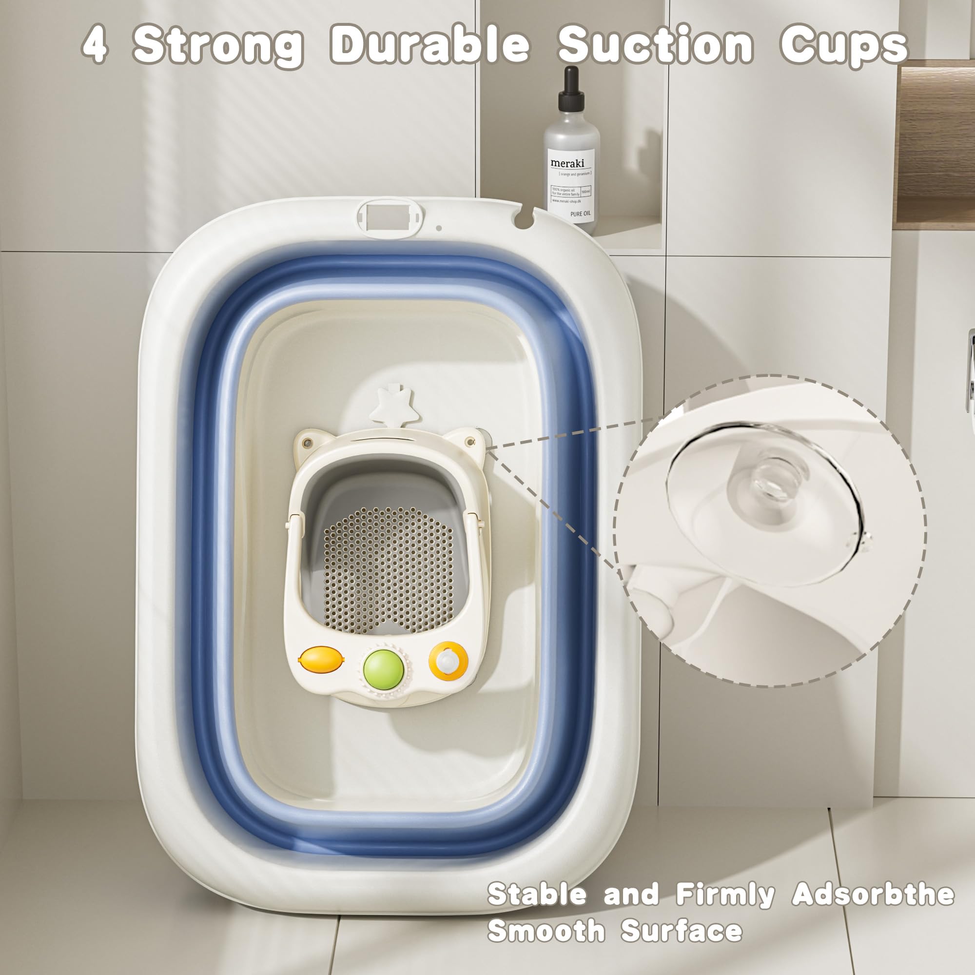 ONXLL portable bath seat convenient for travel, hotels, and home use