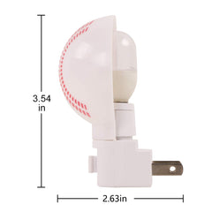 Omeet night light in kids room baseball shape for safe navigation