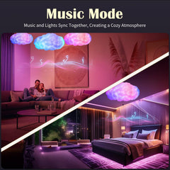 oooYYDSxxx 3D Cloud Lamp remote control for quick color changes.