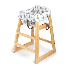 Oopsababy disposable high chair covers anti-slip backing helps keep baby safely seated during meals