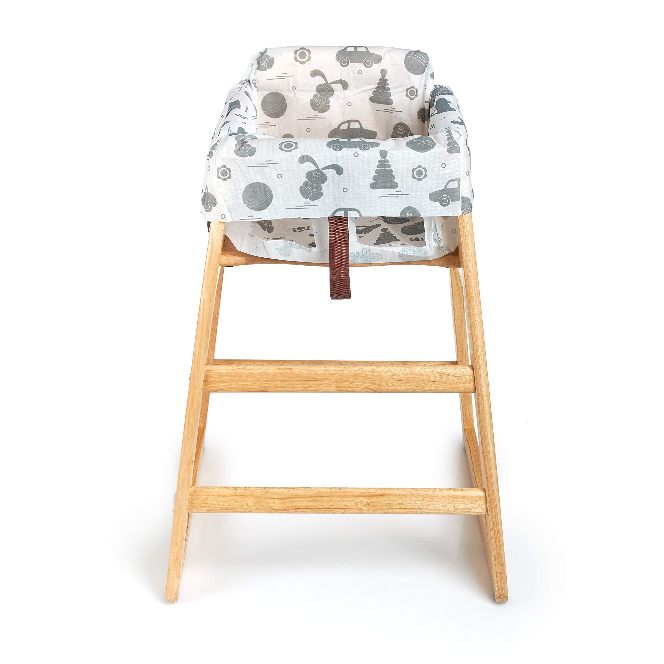 Oopsababy disposable high chair covers 20x20 inches flat and lightweight for travel-ready use