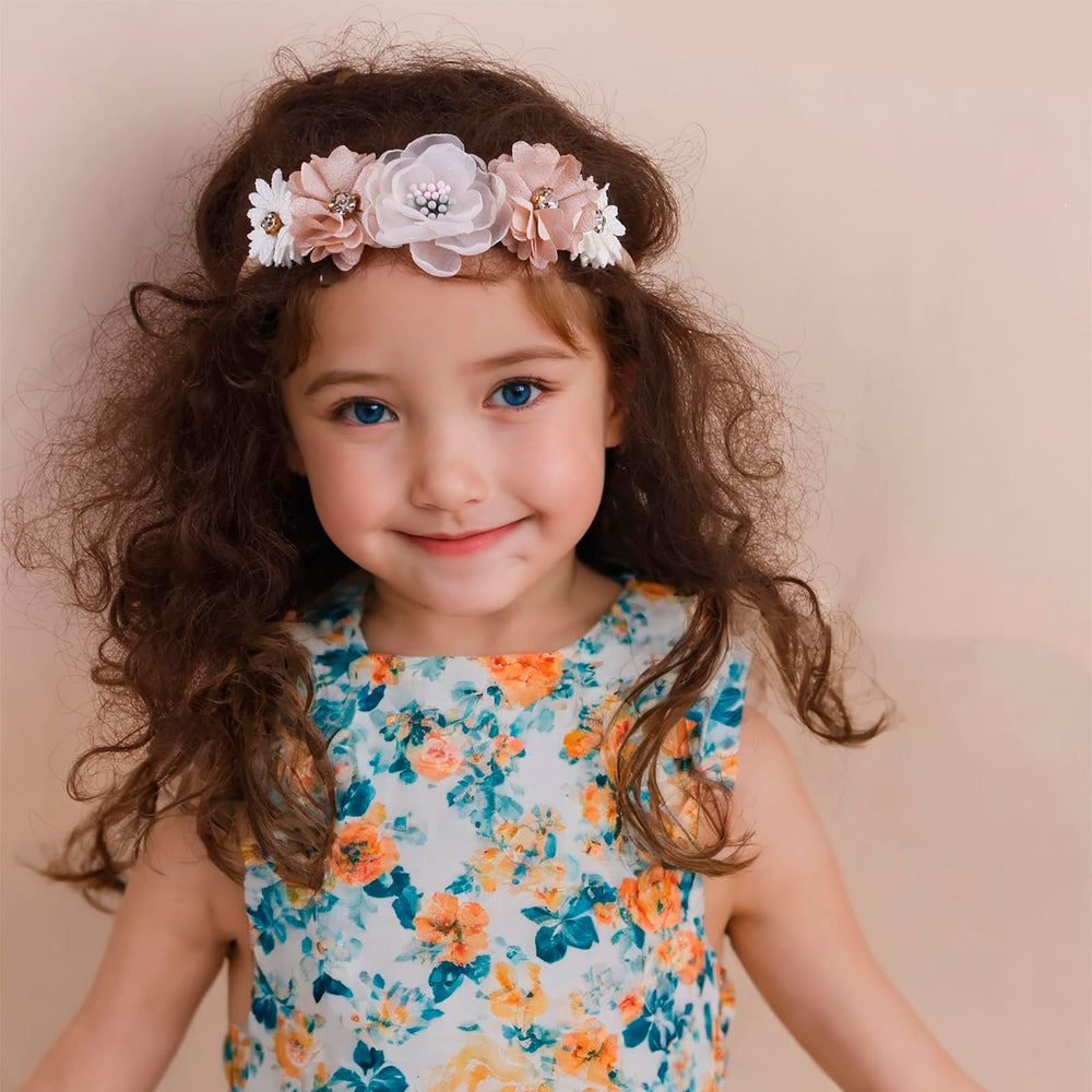 OOSAKU flower headbands feature stretchy nylon for secure fit without slips