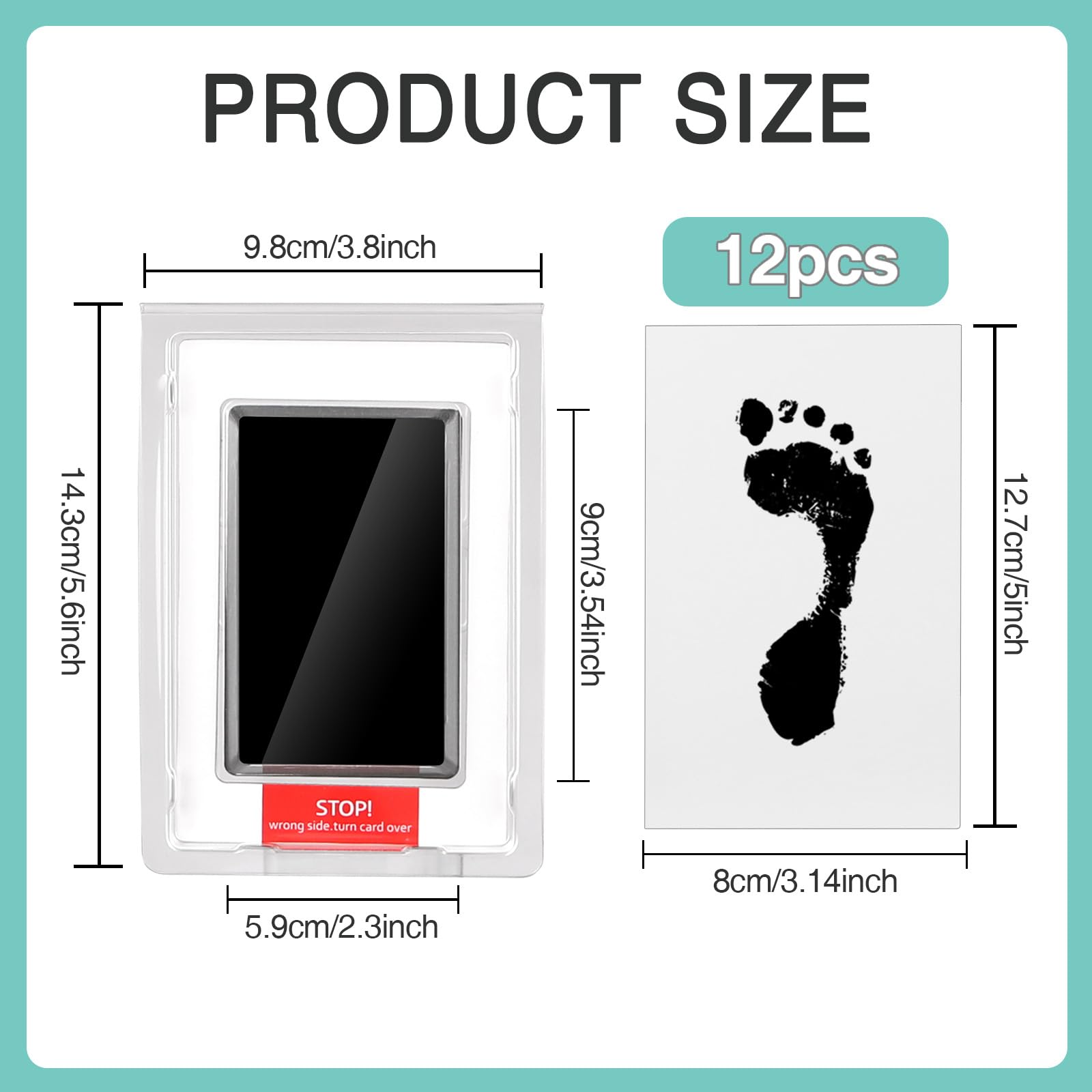 OPASYO baby footprint kit ready for newborn prints and keepsakes