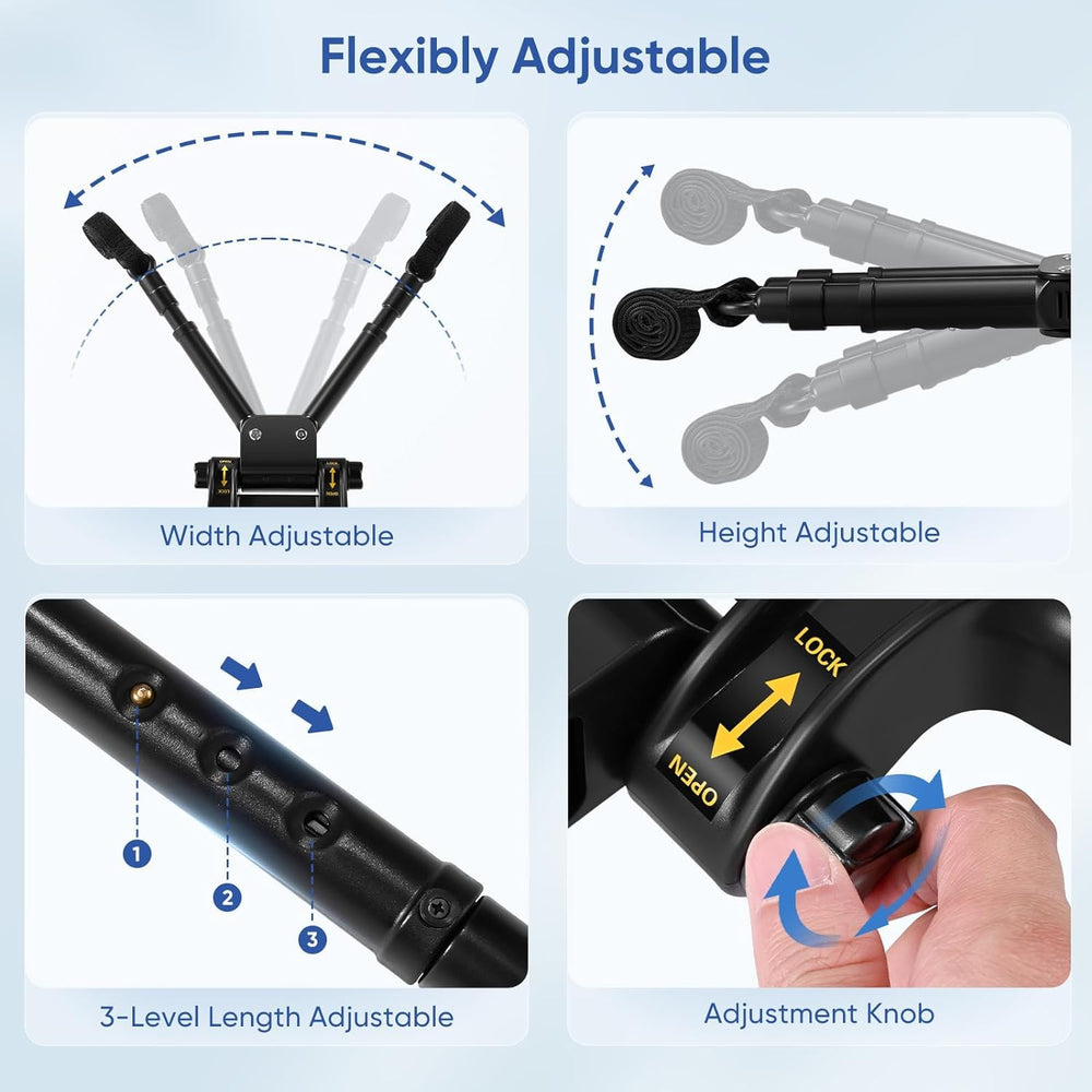 Opdzivk universal stroller board adjustable rods adapt to different stroller widths.