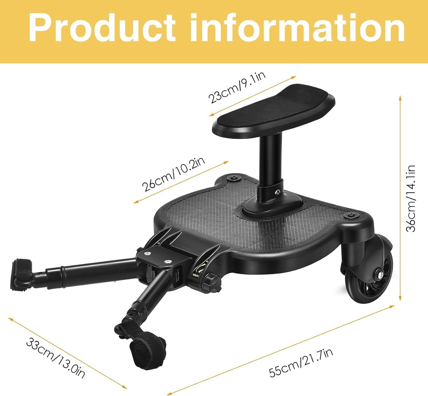 Opdzivk universal stroller board package includes all mounting hardware for hassle-free setup.