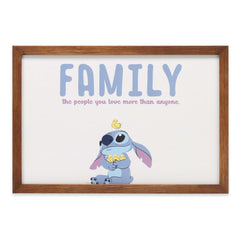 Open Road Brands Disney Lilo and Stitch family ducks framed art adds playful Disney charm to living rooms