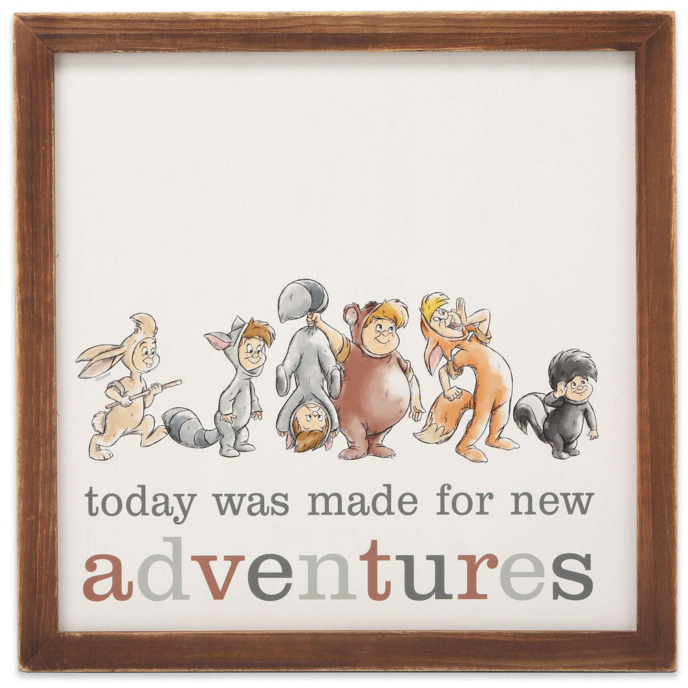 Open Road Brands Disney Peter Pan Lost Boys wall art - detailed illustration brightening a playroom