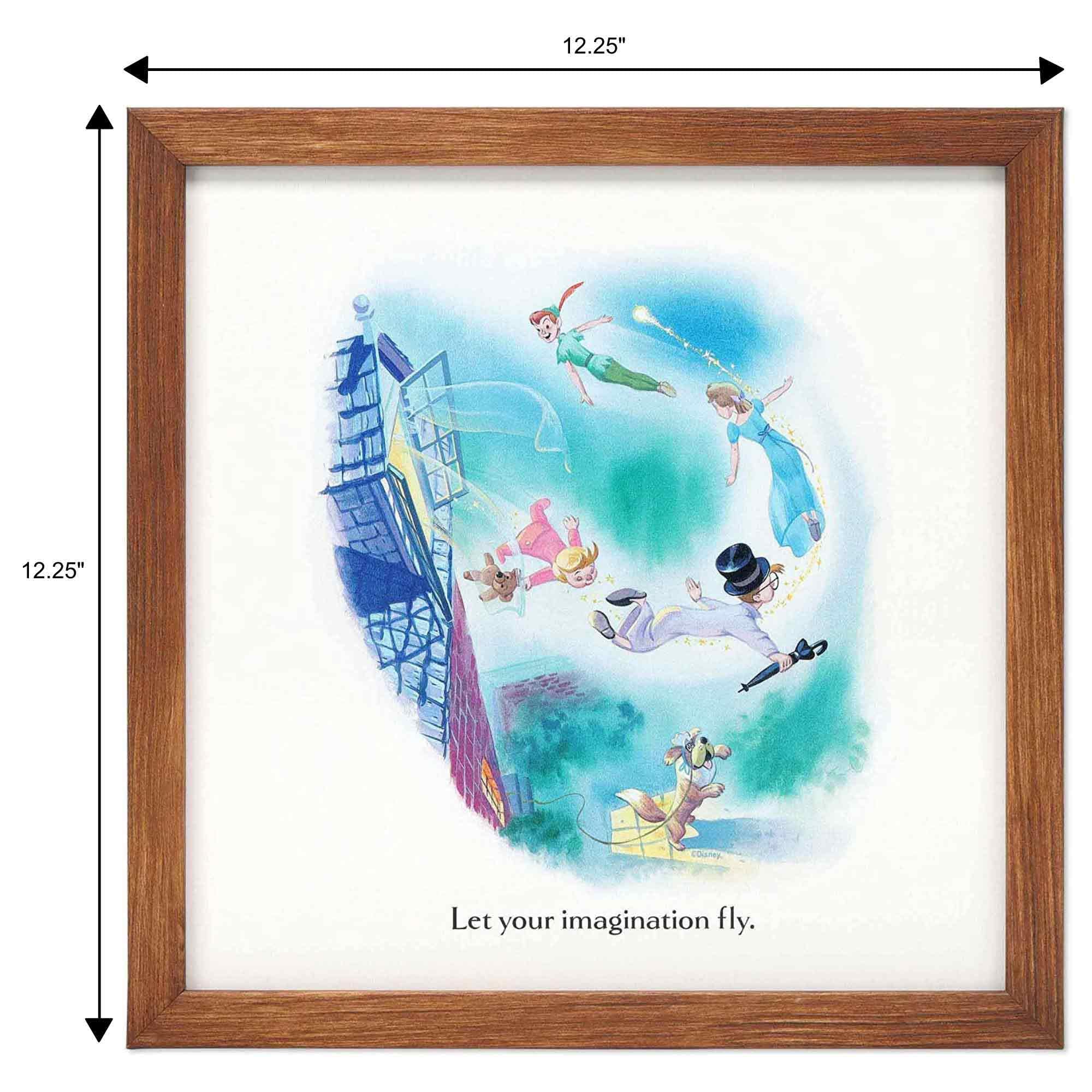 Open Road Brands Peter Pan 12.25-inch square frame helps balance wall layouts.