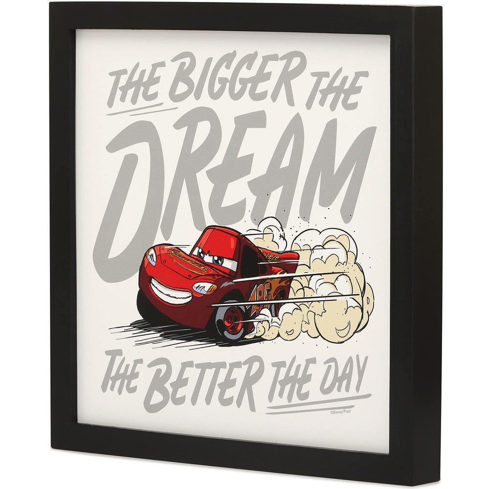 Open Road Brands Disney Pixar Cars Lightning McQueen wall art inspires imagination in bedrooms