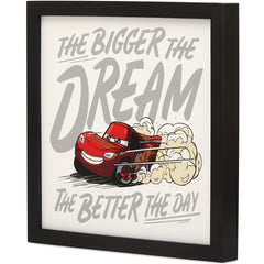 Open Road Brands Disney Pixar Cars Lightning McQueen wall art inspires imagination in bedrooms