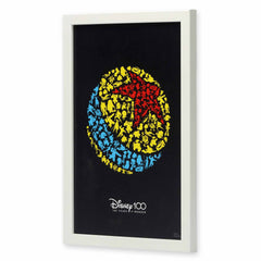 Open Road Brands Disney Pixar Luxo Ball framed wall art on display to brighten a playroom