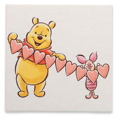 Open Road Brands Pooh Piglet canvas close-up of heart garland for cozy nursery decor