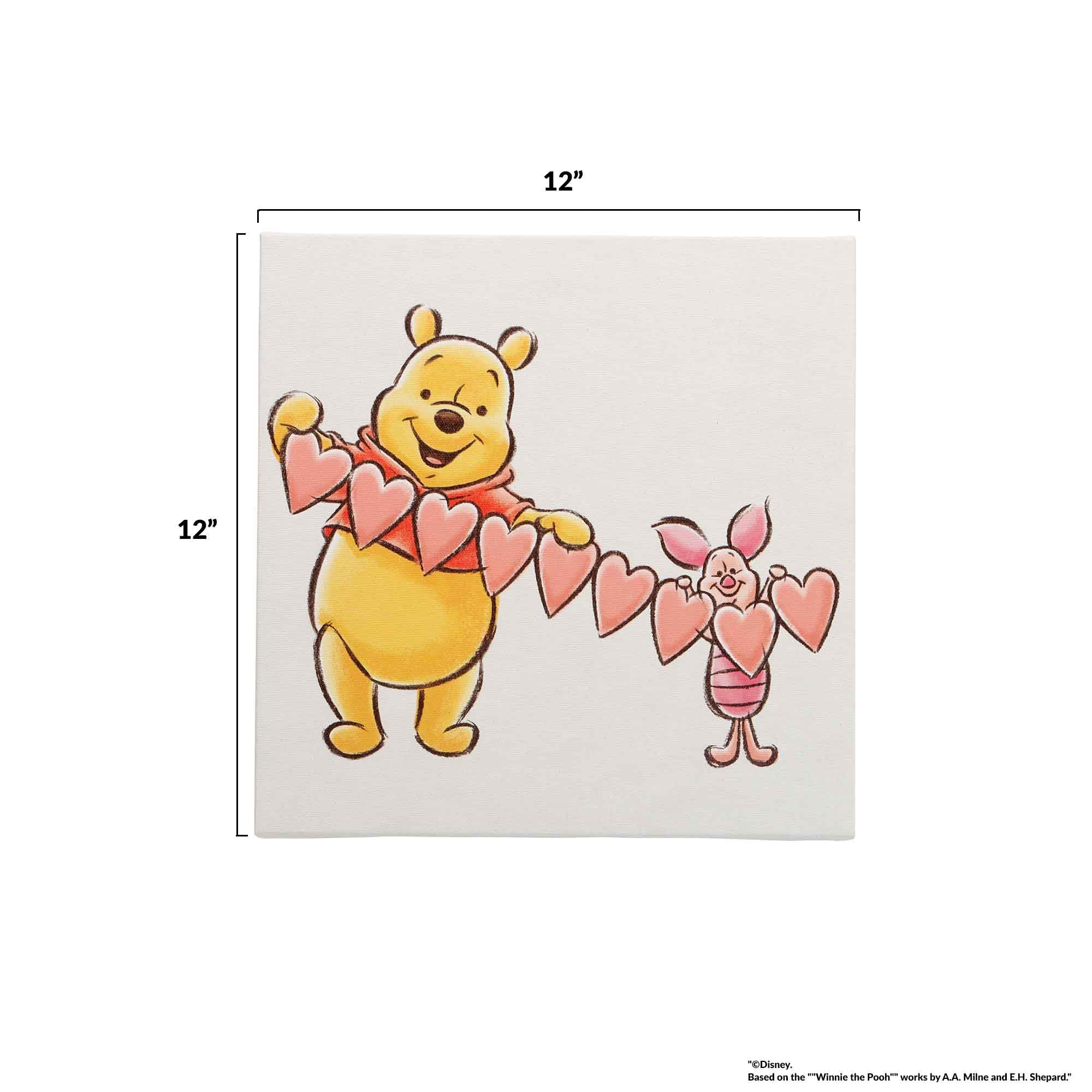 Open Road Brands Disney Winnie the Pooh art piece for sweet bedroom focal point