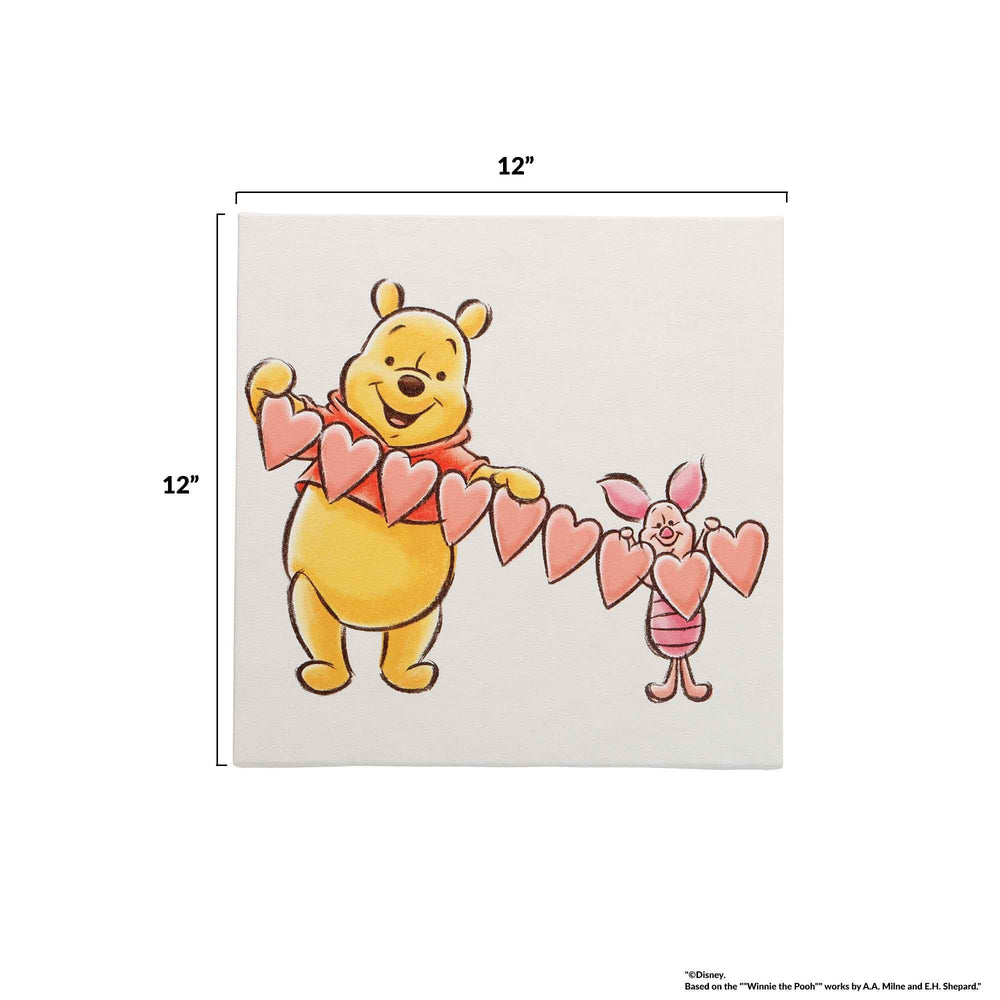Open Road Brands Disney Winnie the Pooh art piece for sweet bedroom focal point