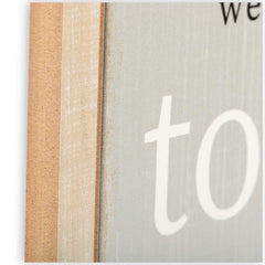 Open Road Brands Winnie the Pooh and Piglet Better Together wall decor is made in USA from MDF.