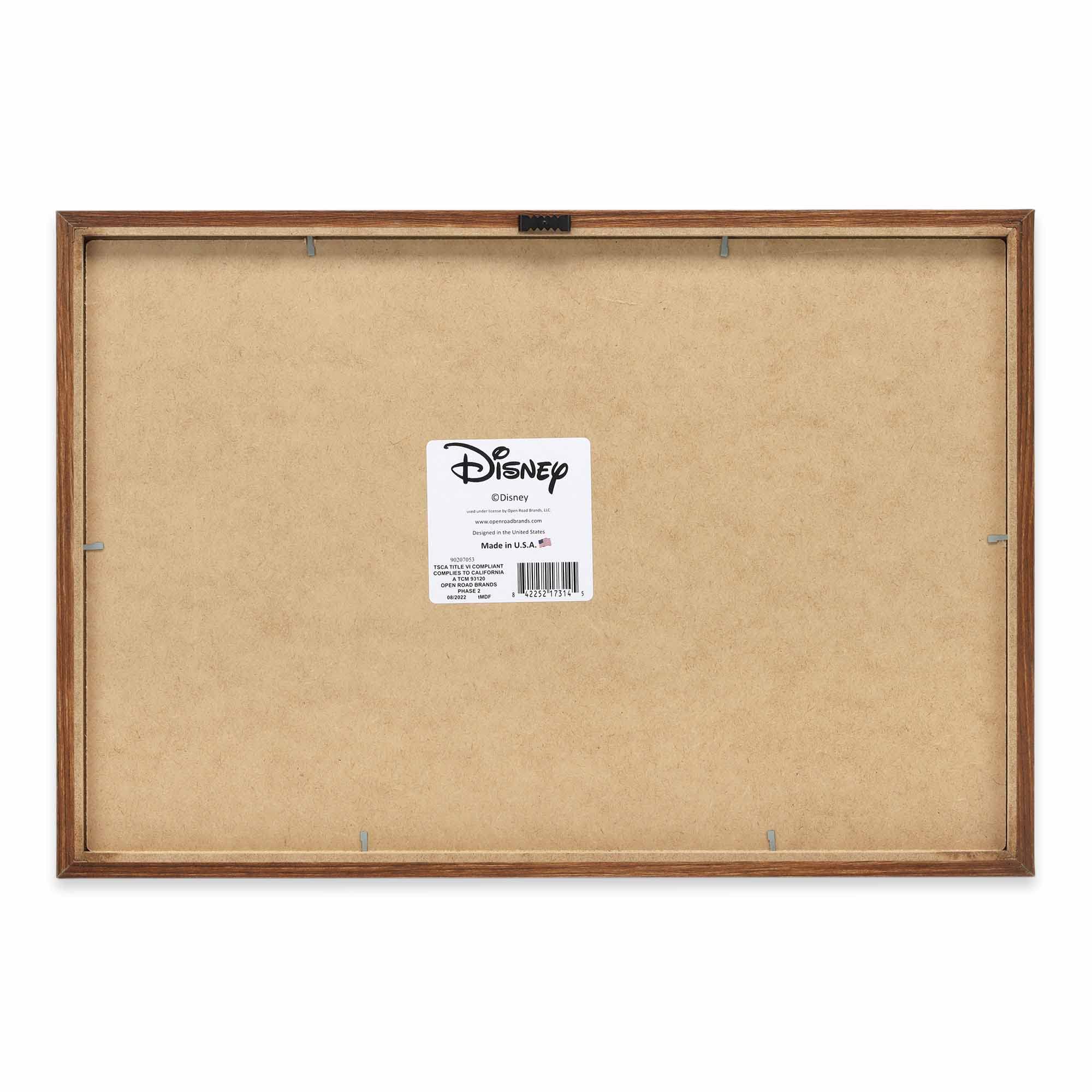Open Road Brands framed wood wall art is easy to hang with included hardware