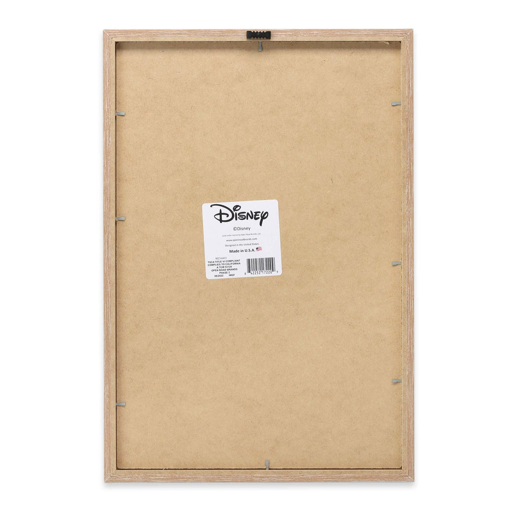 Open Road Brands Framed Wood Wall Decor closeup highlights durable lightweight design